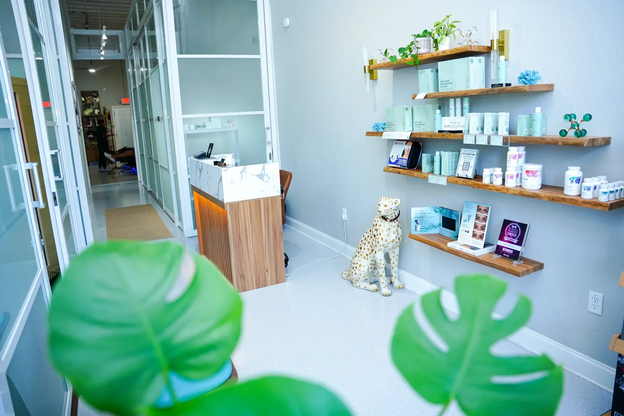 A Helix Biowellness provider performing an aesthetic treatment